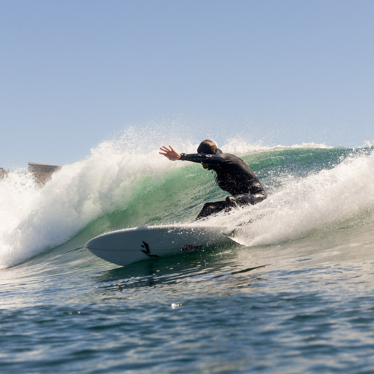 Tristan Sullaway on Rusty Quad Fins and Custom Fish Surfboard