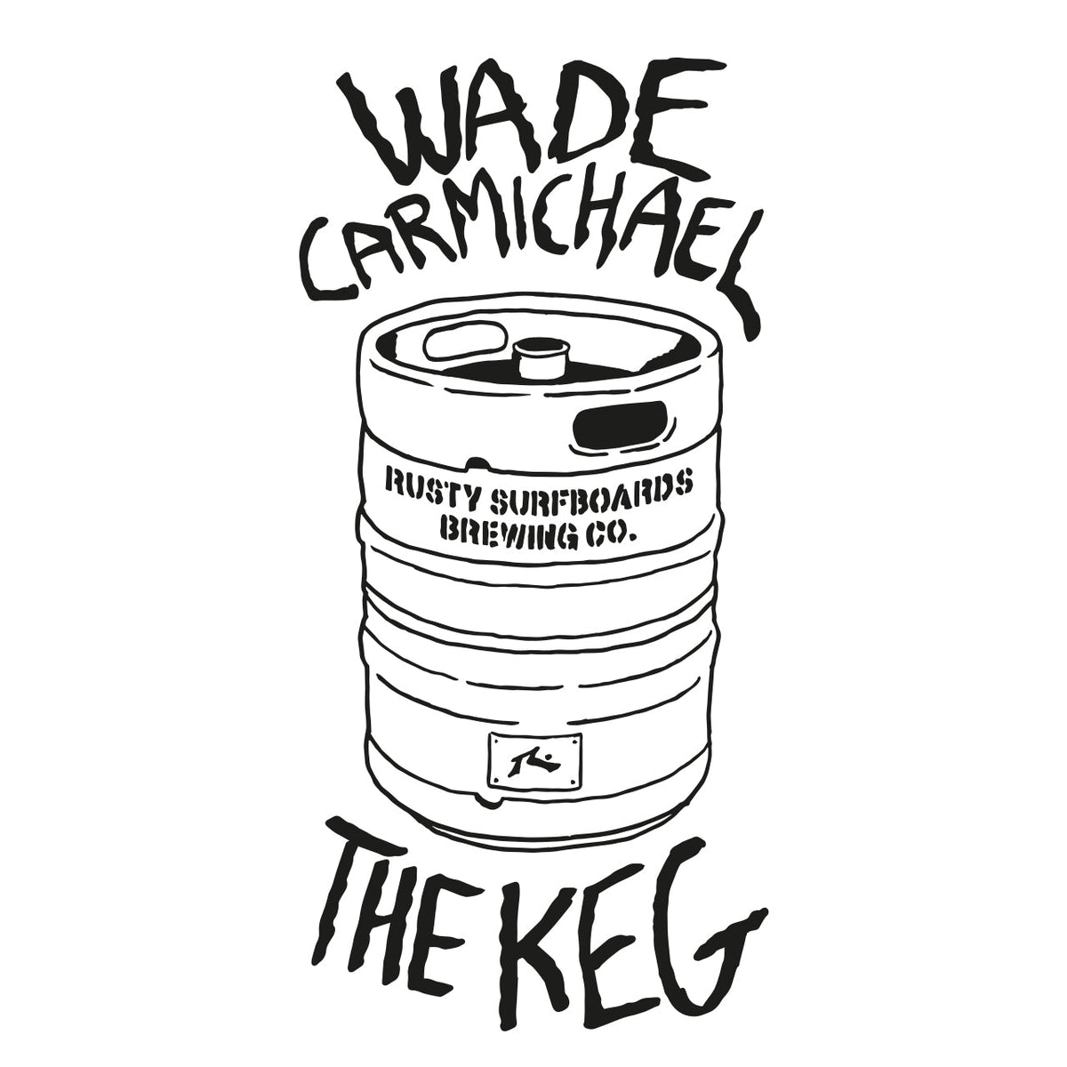 The Keg Logo - Rusty Surfboards - Wade Carmichael Pro Model
