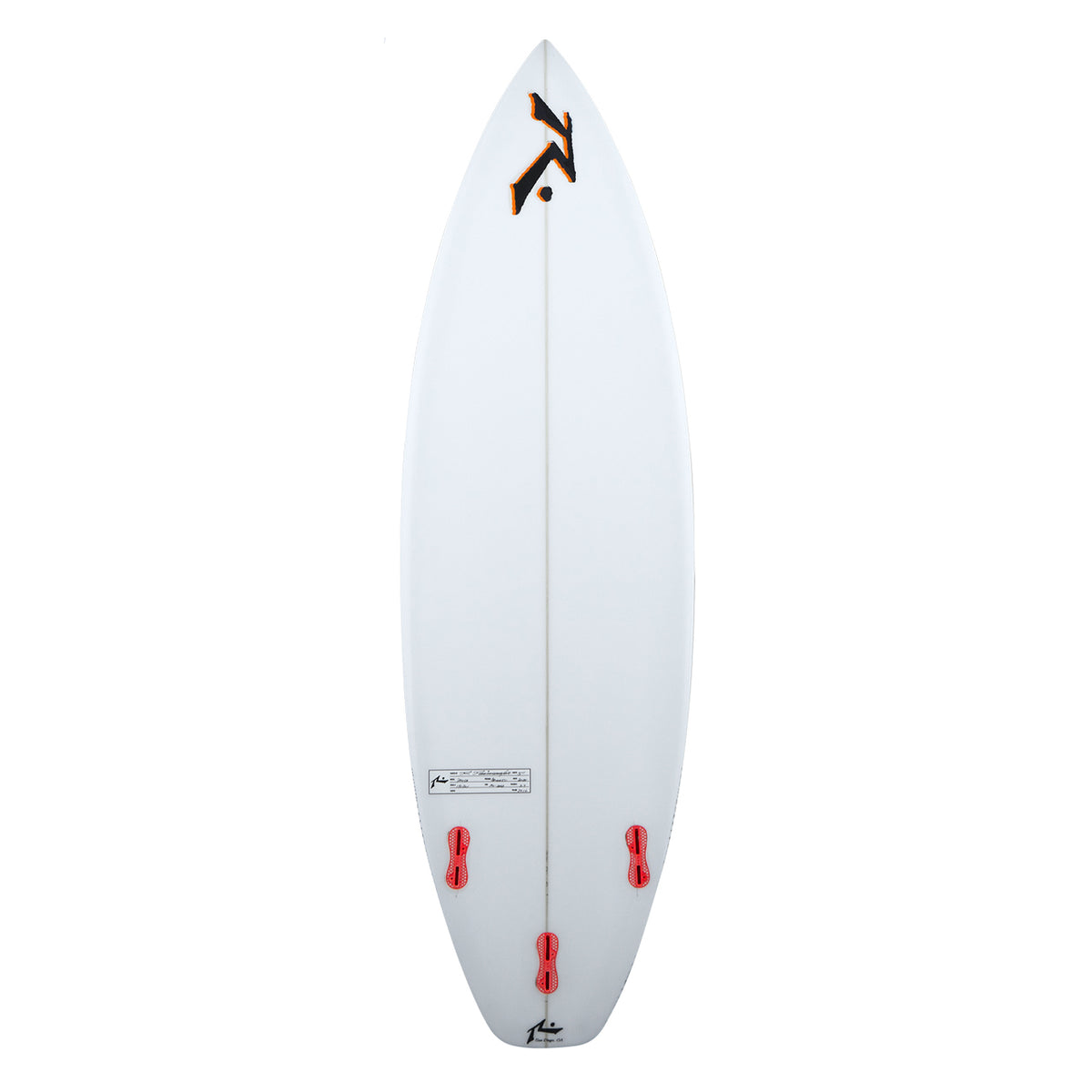 Panda - High Performance Shortboard - Rusty Surfboards - Bottom View