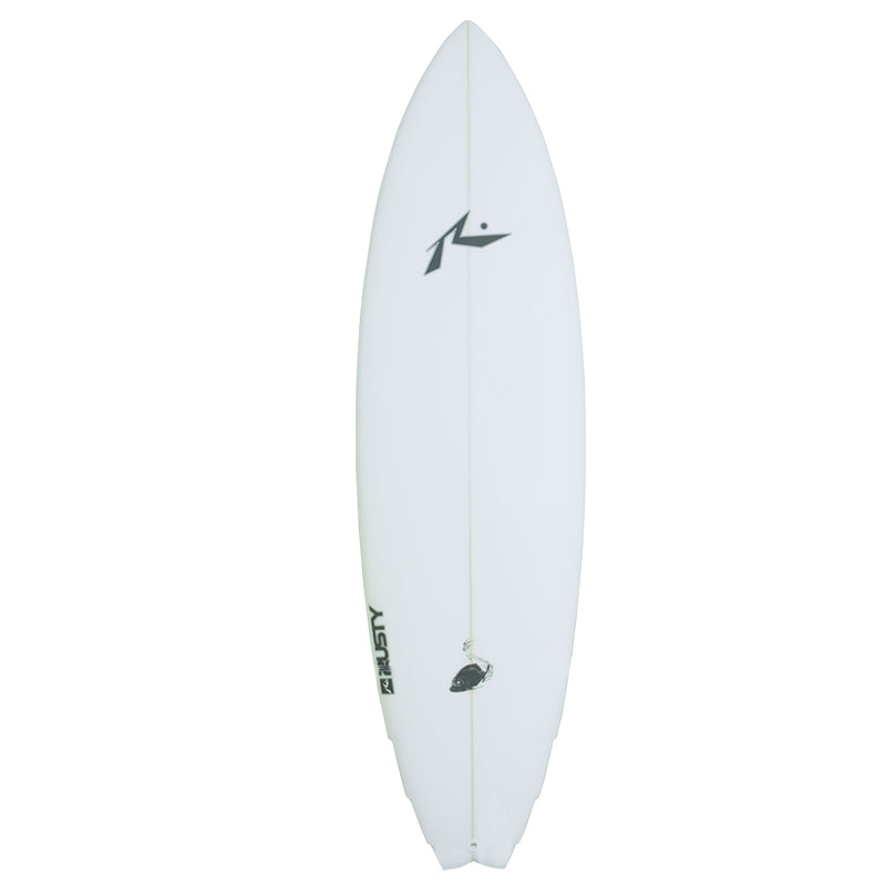 Piranha Surfboard Deck View - Rusty Surfboards
