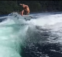 Josh Kerr Wakesurfing in Brazil