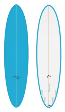 Lowrider 8&#39;0&quot; x 22.63 X 3.05 - 64.00L, Round Pin, 4x  Futures Fin Boxes, PU - ID:926166