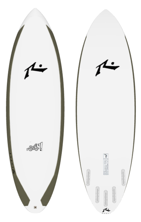 So Fun 5&#39;10&quot; x 20.5 X 2.55 - 35.00L, Round, 5x  Futures Fin Boxes, EPS Carbon Rails - ID:926204