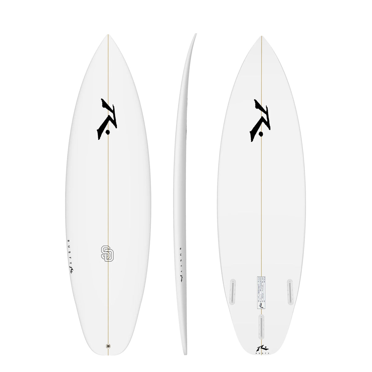 SD 5&#39;10&quot; x 19.25 X 2.44 - 30.00L, Squash, 3x  Futures Fin Boxes, PU - ID:1031289