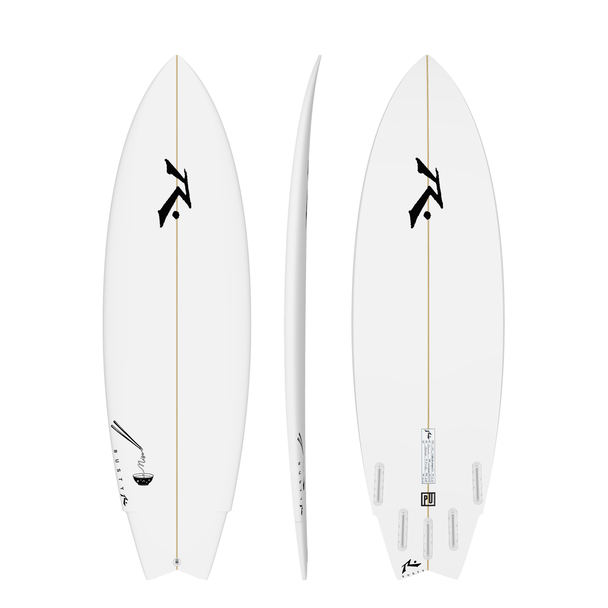 Miso 5'5" x 18.75 X 2.3 - 26.00L, Wing Swallow, 3x  Futures Fin Boxes, PU - ID:1082637