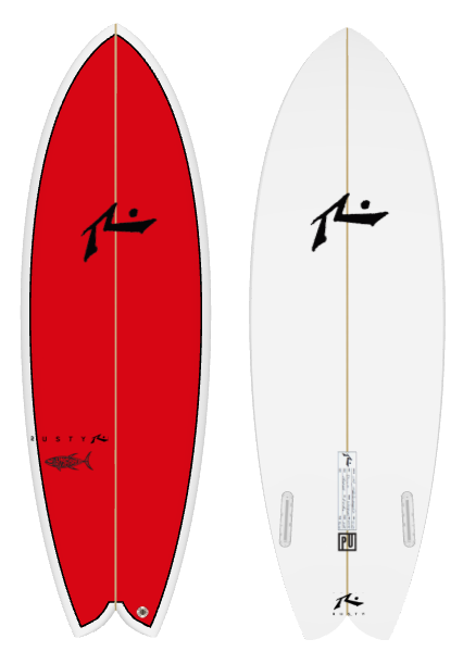 419 Fish 5&#39;10&quot; x 21.0 X 2.14 - 34.00L, Swallow, 2x  Futures Fin Boxes, PU - ID:926338