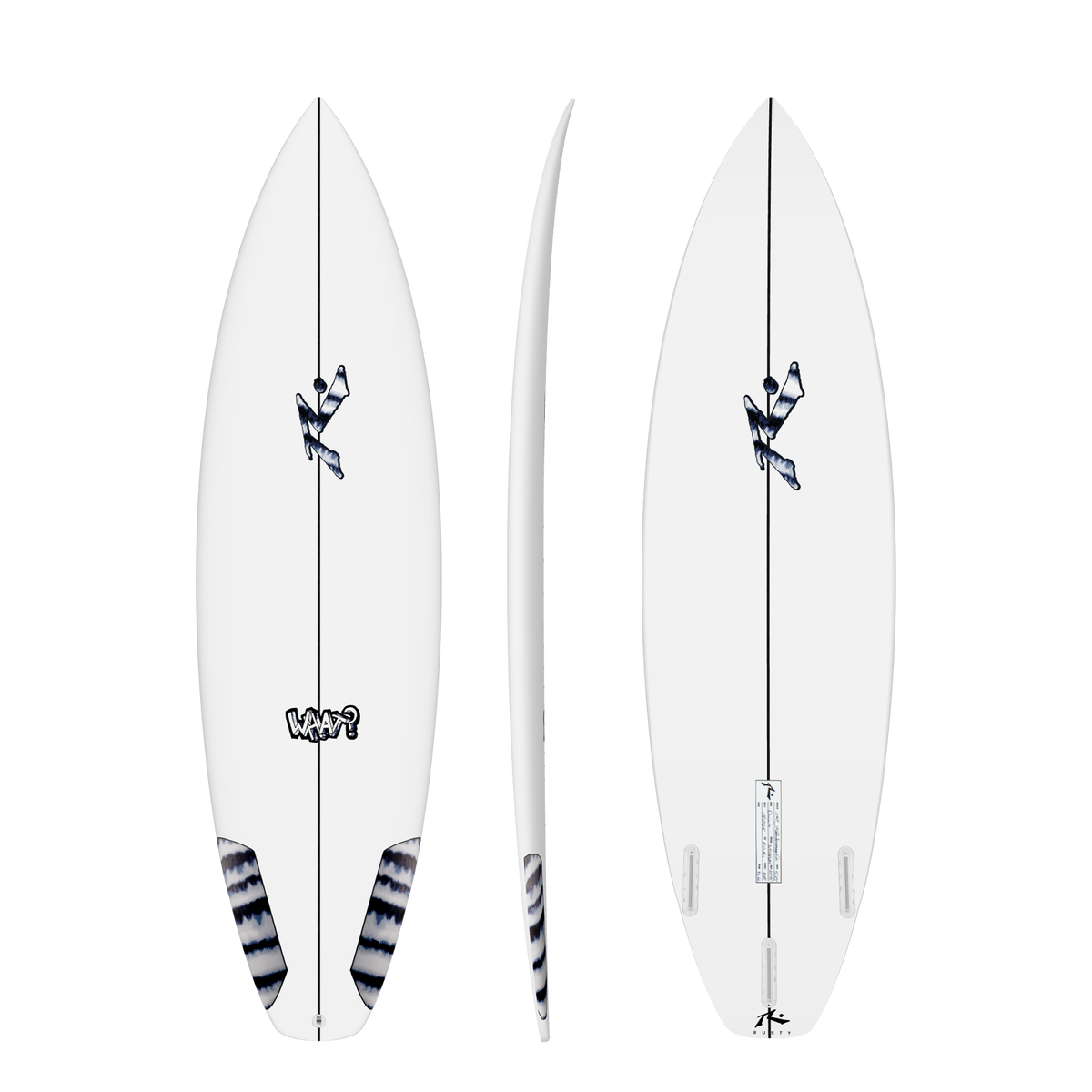What? 6'4" x 19.75 x 2.53 - 34.6L, 3x Futures Fin Boxes, PU - ID:1029459