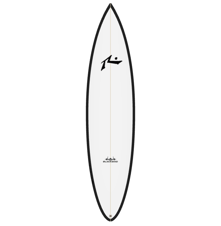 Blackbird 7'6" x 19.75 X 2.85 - 45L, Round Pin, 5x  Futures Fin Boxes, PU - ID:1174327