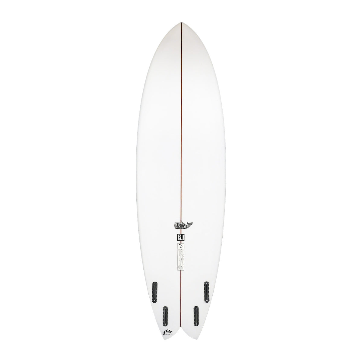 Moby Fish Midlength - Bottom View - Rusty Surfboards