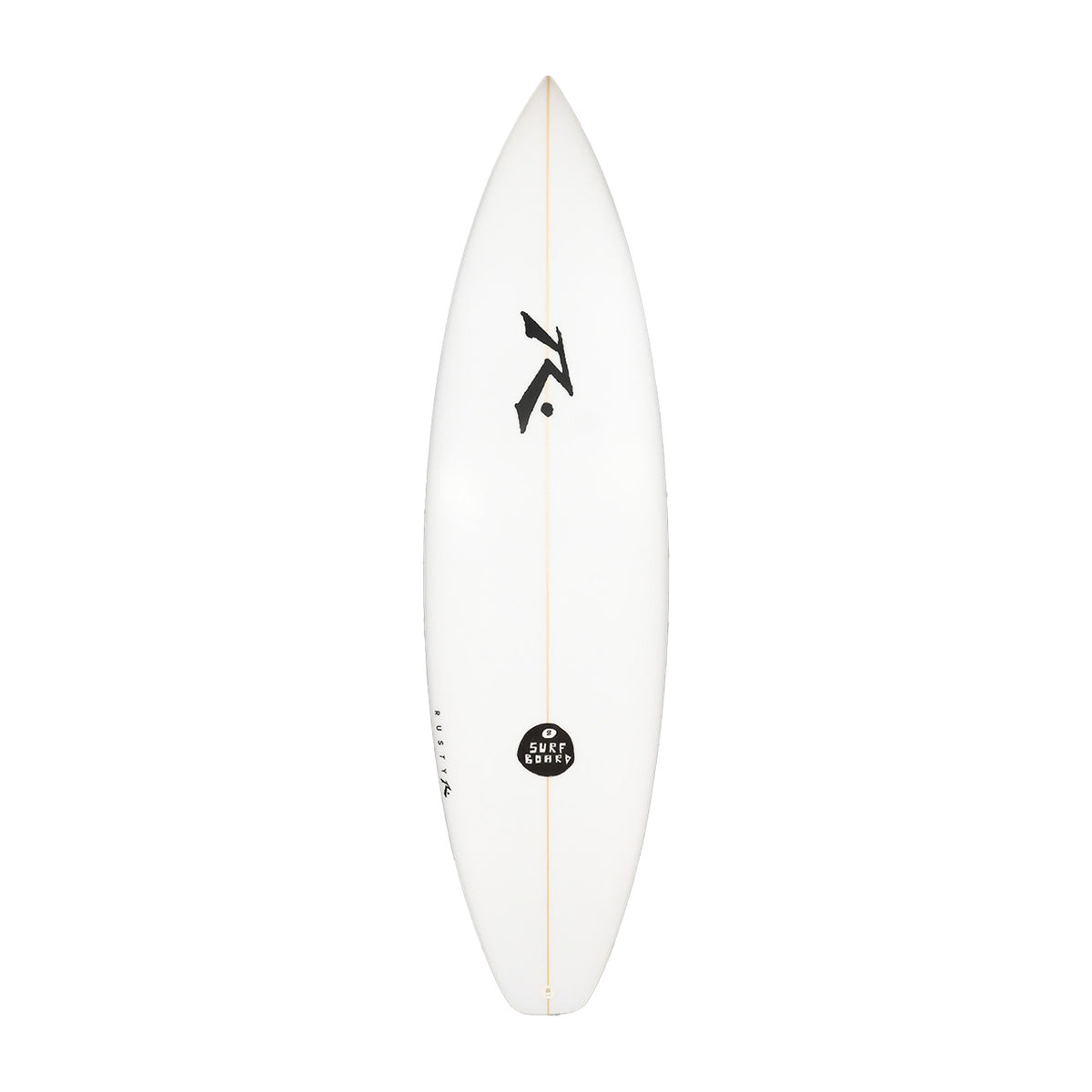 Model 8 High Performance Shortboard - Deck View - Rusty Surfboards