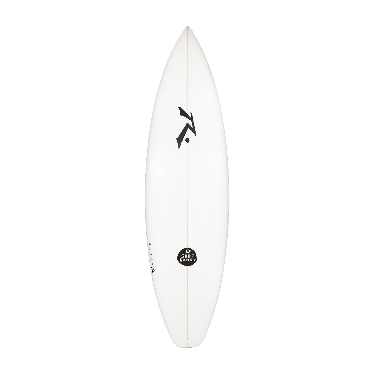 Model 8 High Performance Shortboard - Deck View - Rusty Surfboards
