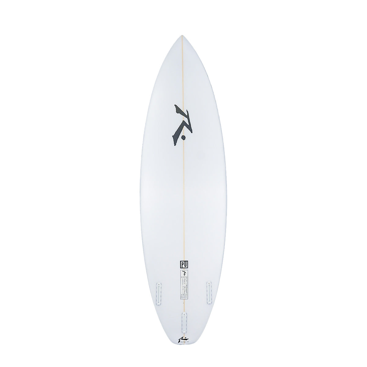 Model 8 High Performance Shortboard - In Stock - Bottom View - Rusty Surfboards