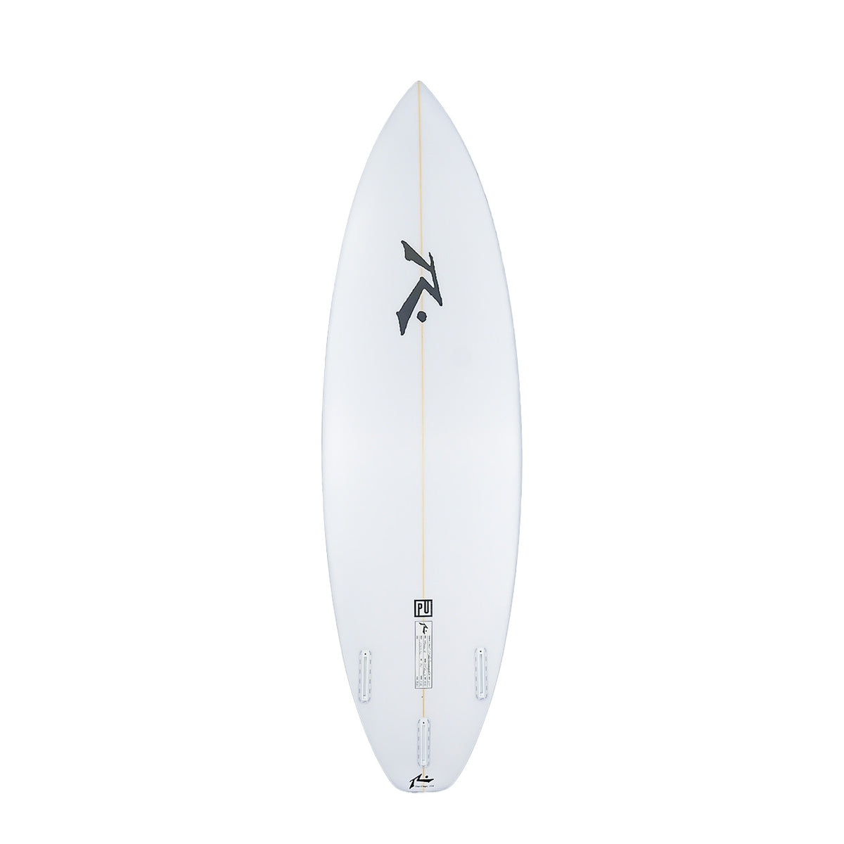 Model 8 High Performance Shortboard - Bottom View - Rusty Surfboards