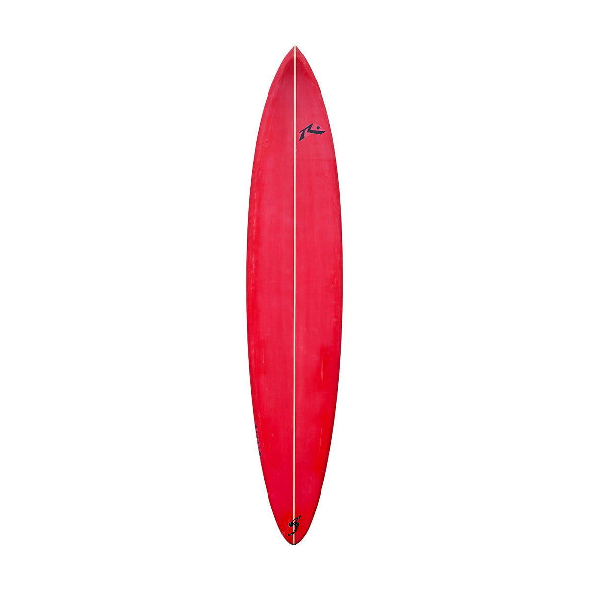 Rusty Gun - Rounded Pin - Quad - Rusty Surfboards - Deck View