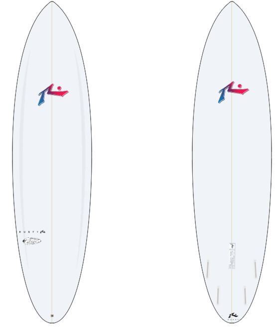 Zeppelin 8'6" x 23.5 x 3.35 - 74.2L, Round, 4x Futures Fin Boxes, EPS - ID:1065070