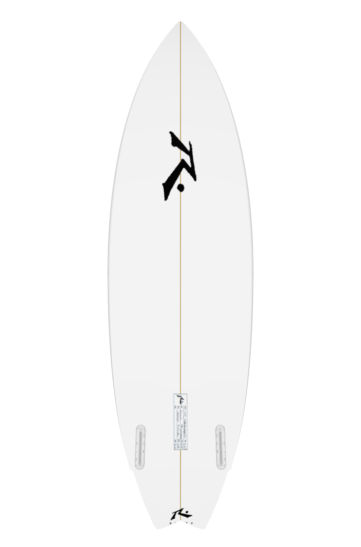 Twin Fin 5'11" x 19.38 x 2.55 - 31L, Swallow, 2x Futures Fin Boxes, PU - ID:1174263