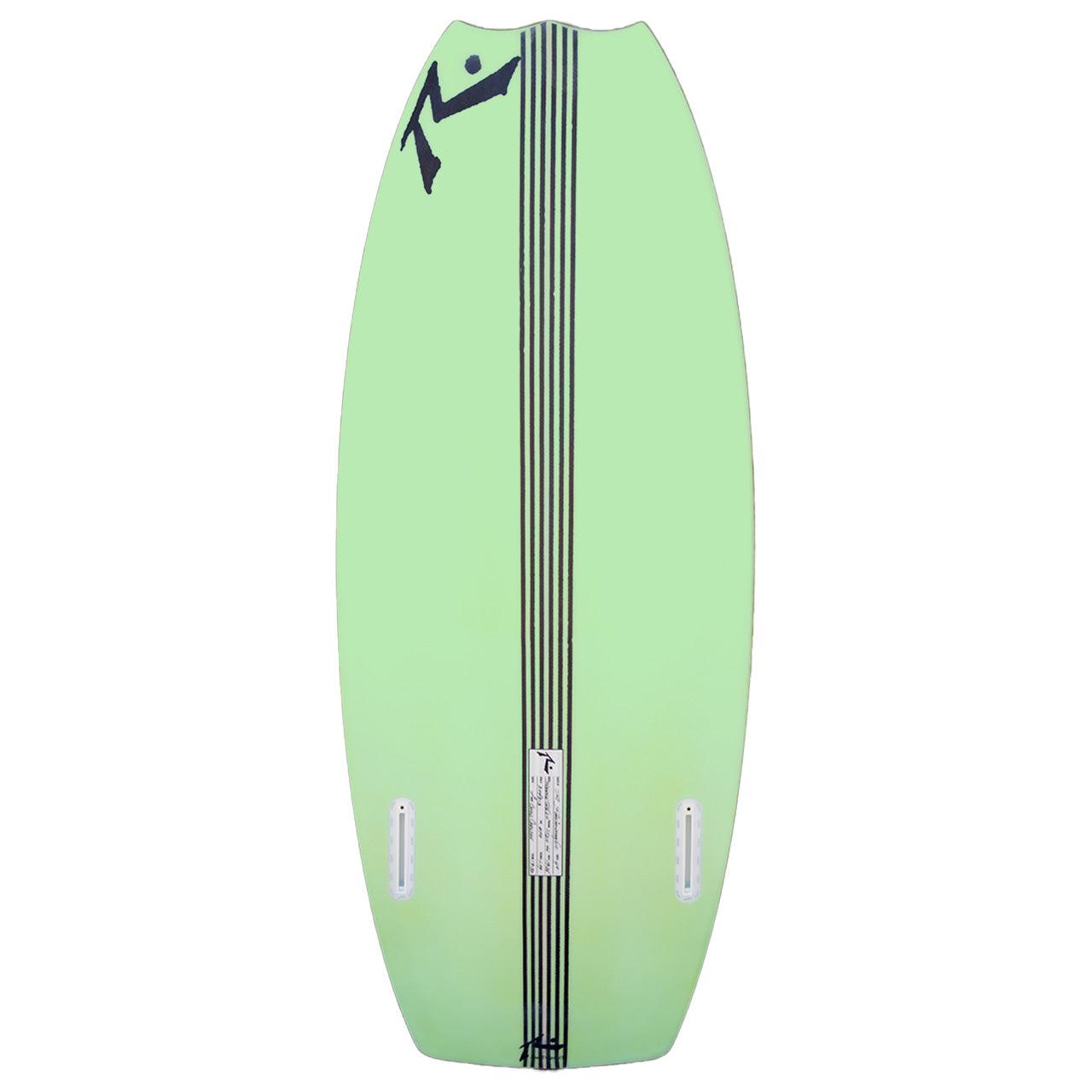 Snaggle Tooth 2.0 Wakesurf Board - Rusty Surfboards - Deck View - Green