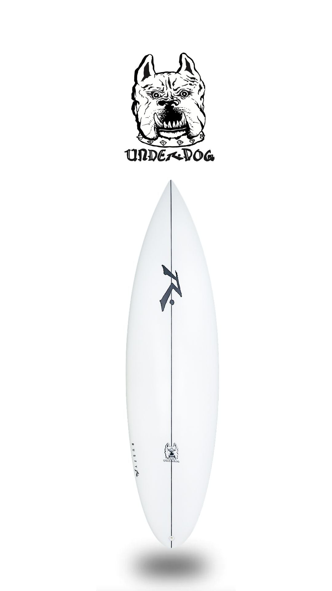 Underdog - Caio Ibelli Pro Model High-Performance Shortboard - Rusty Surfboards - Deck View