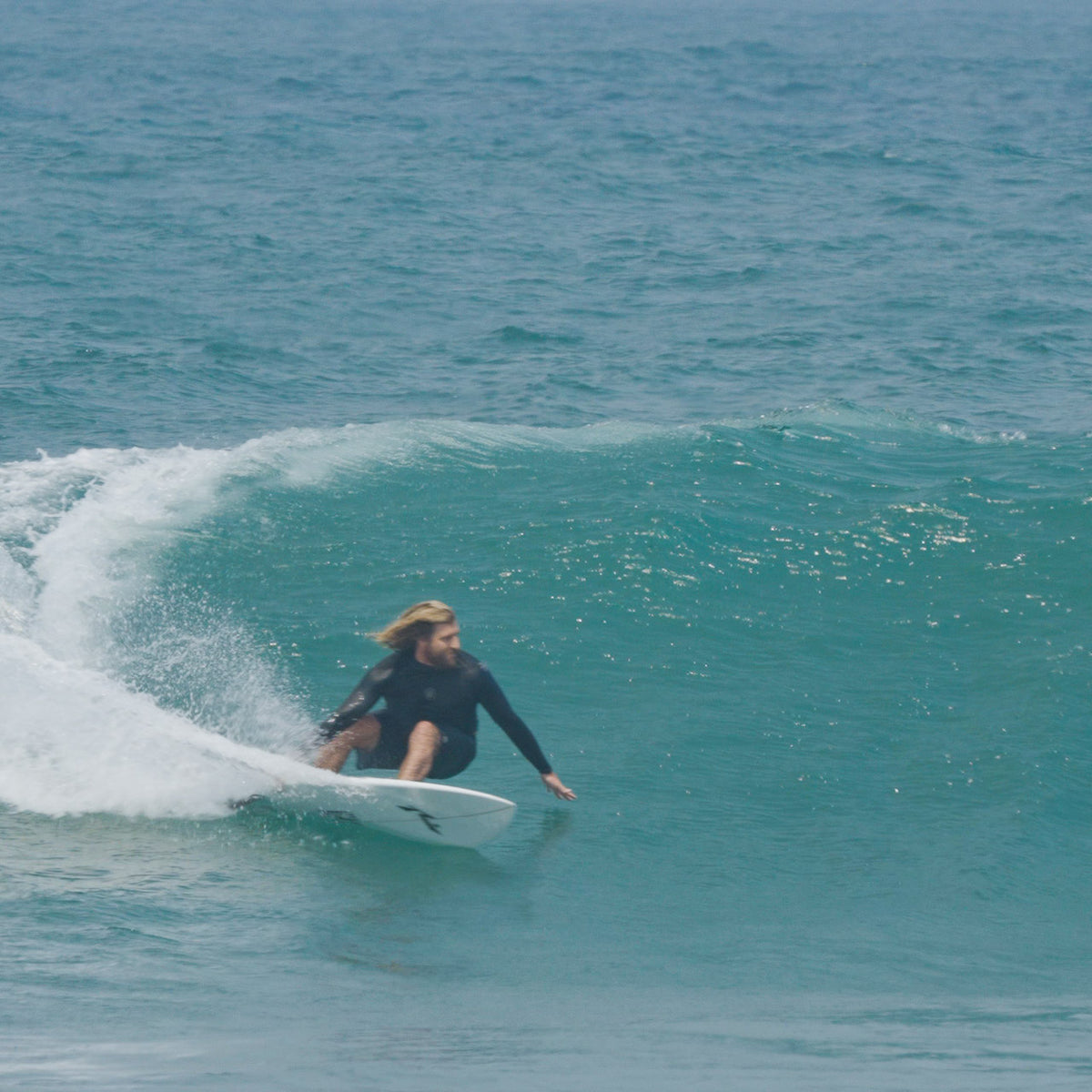 Wade Carmichael turning his 421 Fish as much as it can turn! - Rusty Surfboards