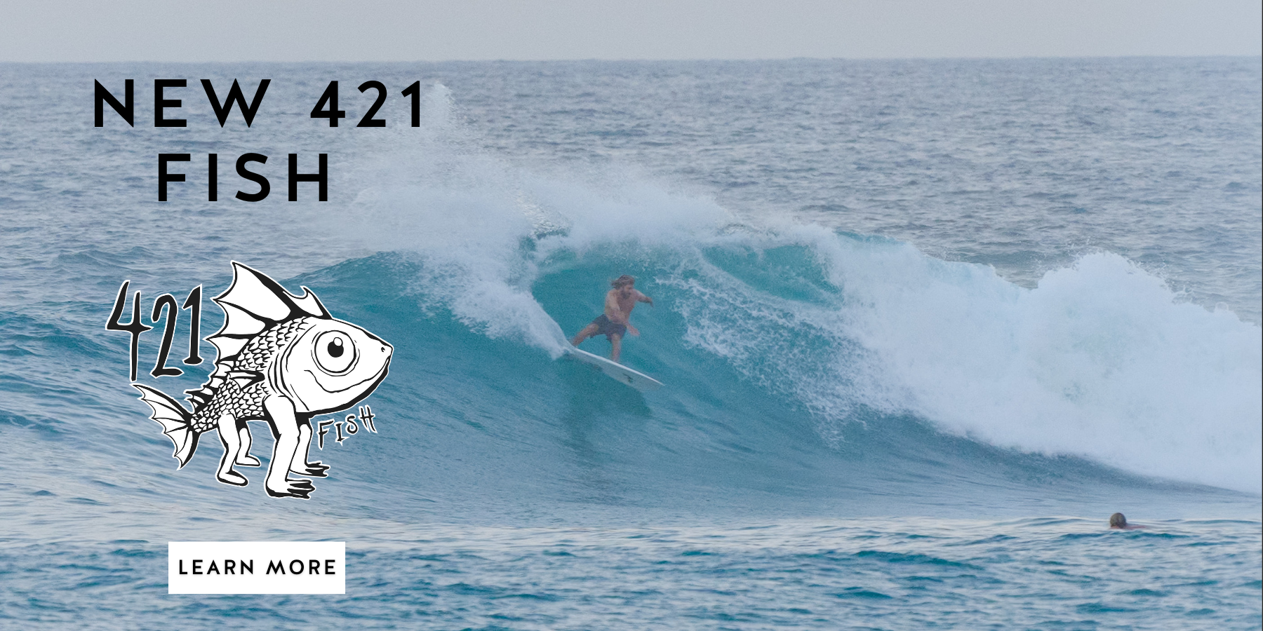 Wade Carmichael on the 421 Fish - Rusty Surfboards