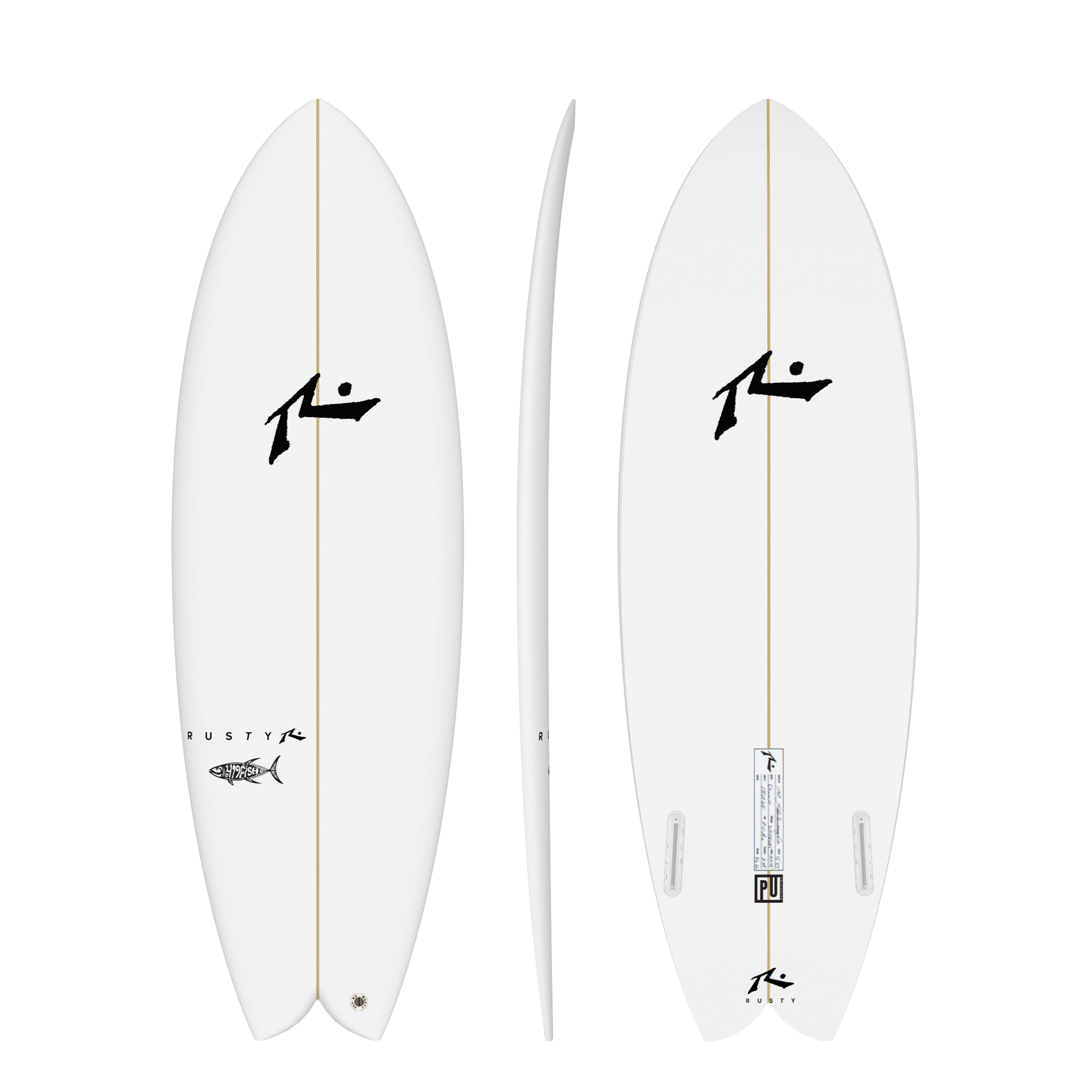 Rusty Surfboards 419 Fish Model