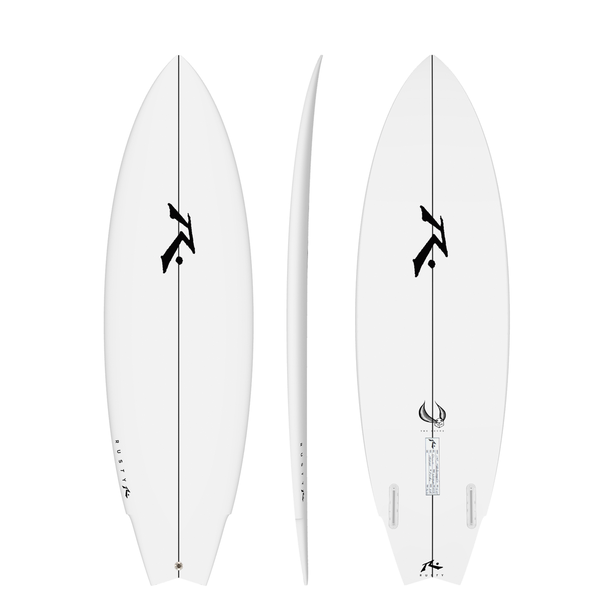 Deuce Twin Fin Model by Rusty Surfboards