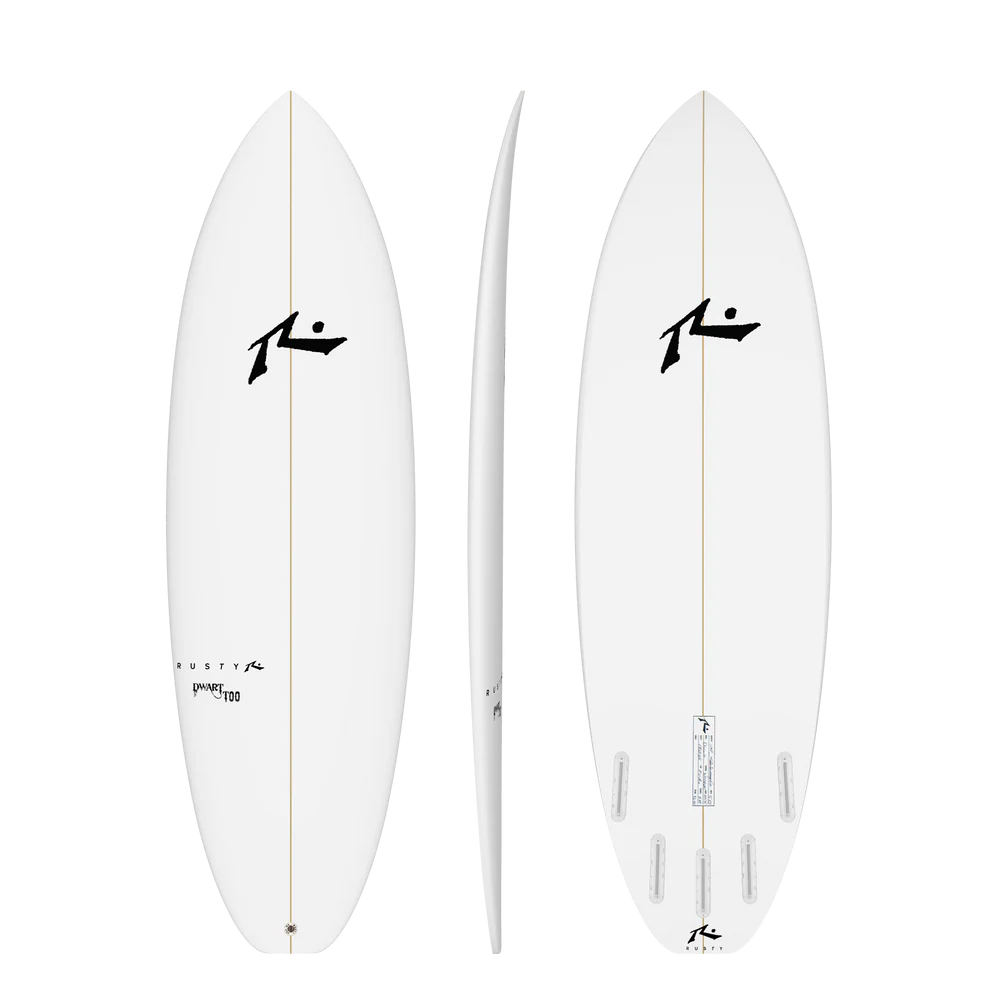 100$ Off! Dwart Too  6'2" x 22.1 x 2.75  - 42.50L, Round, 5x Futures Fin Boxes, PU - ID:1053313