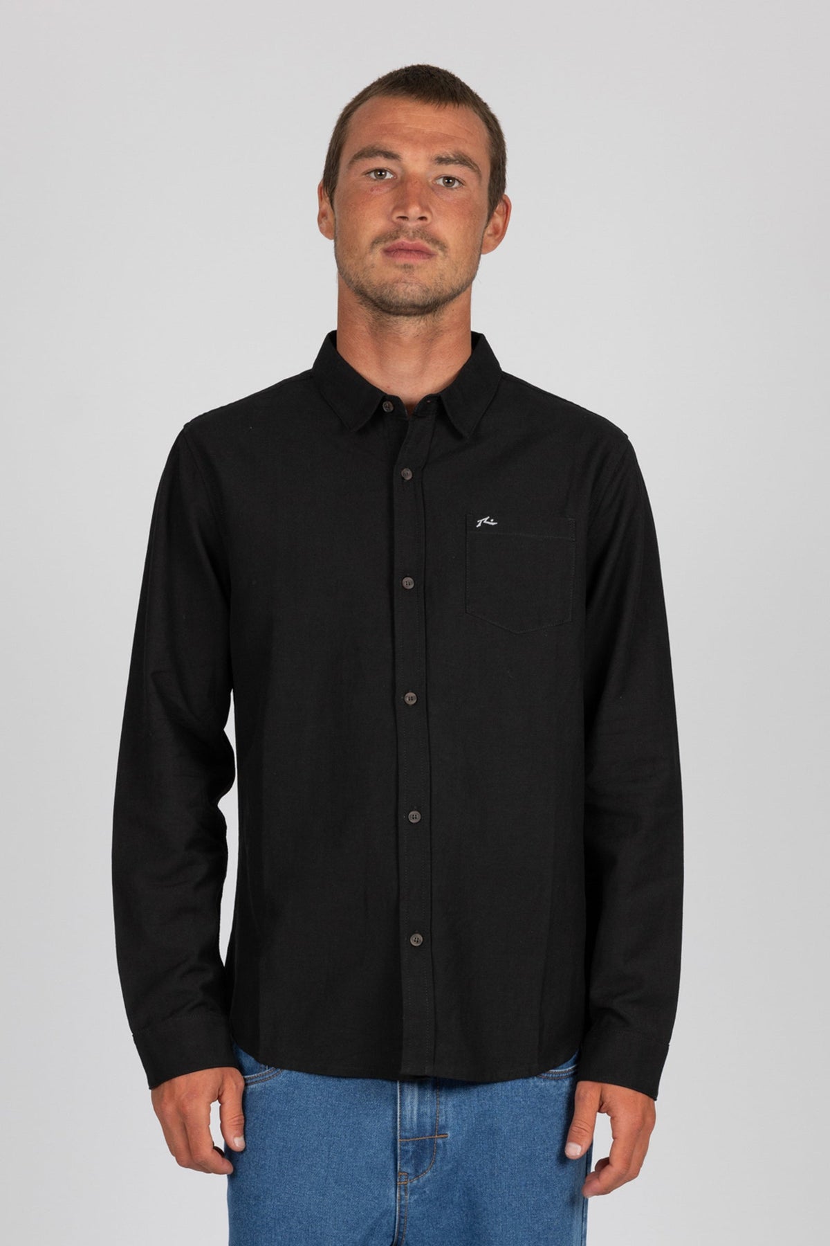 Rusty USA Baseline L/S Shirt Black