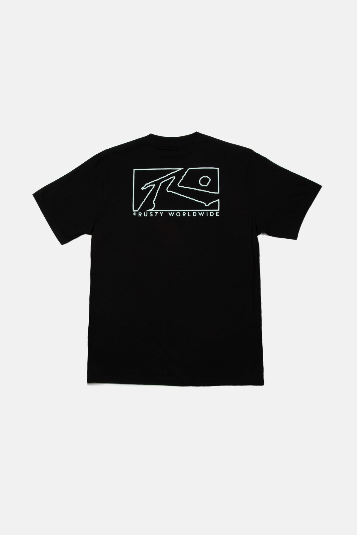 Rusty USA Boxed Out Short Sleeve Tee BLACK