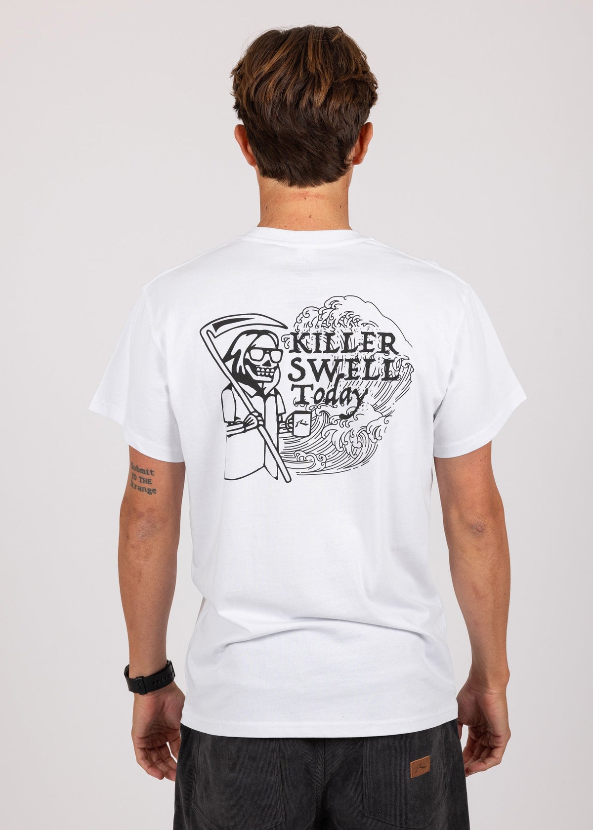 Rusty USA Killer Swell Ss Tee WHITE