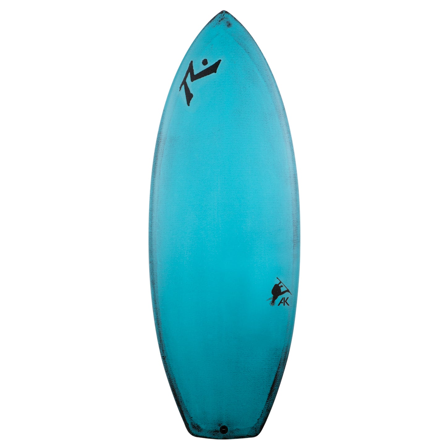 Pint Dark Arts - Carbon Black - Deck View - Austin Keen Wakesurf board - Rusty Surfboards