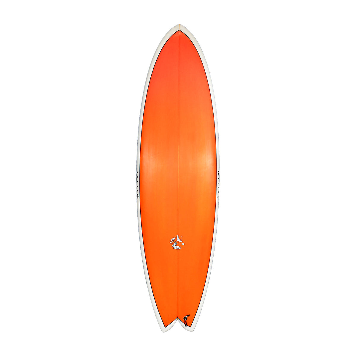 Not So Moby Fish In Stock - Orange - Deck View