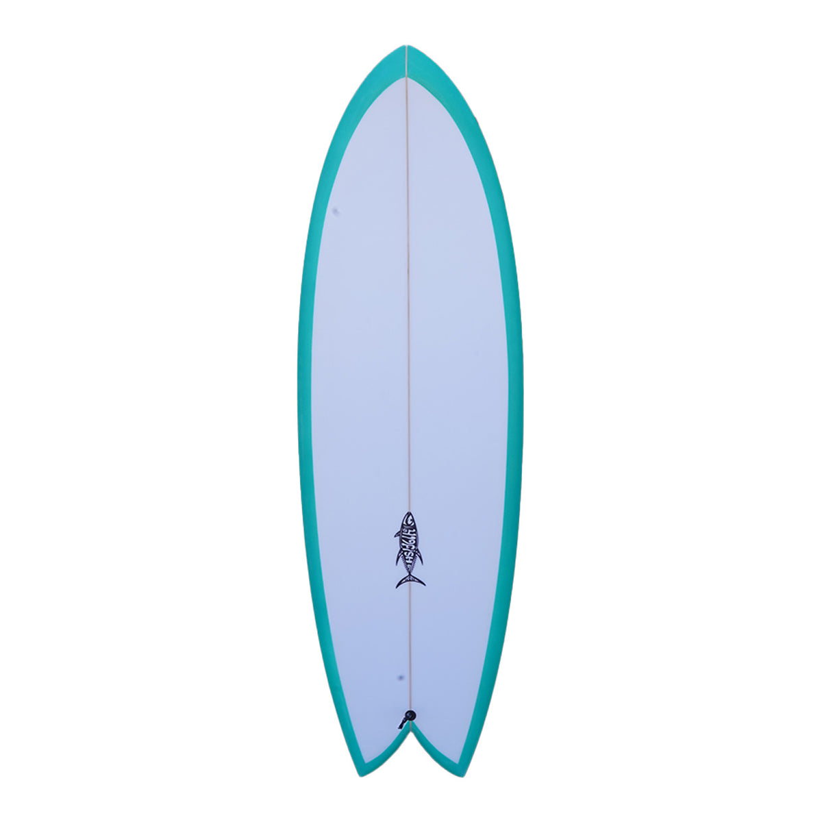 419fish - Alternative - Rusty Surfboards - Top View - Green Rails