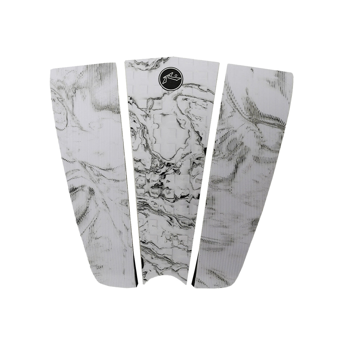 Squash Tail Traction Pad - Black and White Swirl - Rusty Surfboards
