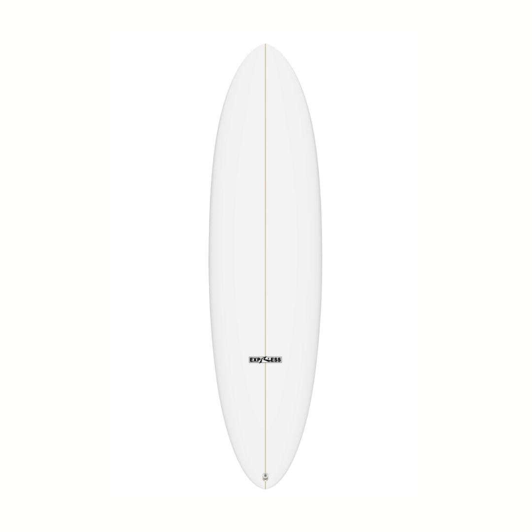 Express Midlength Surfboard - Clear - Deck -Rusty Surfboards 