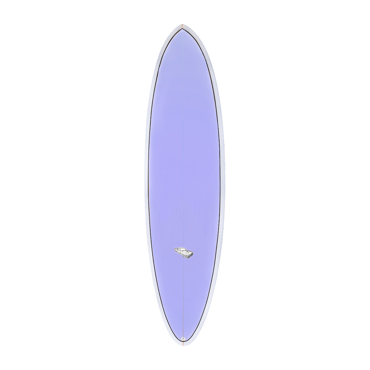 purple lowrider mid length surfboard in stock