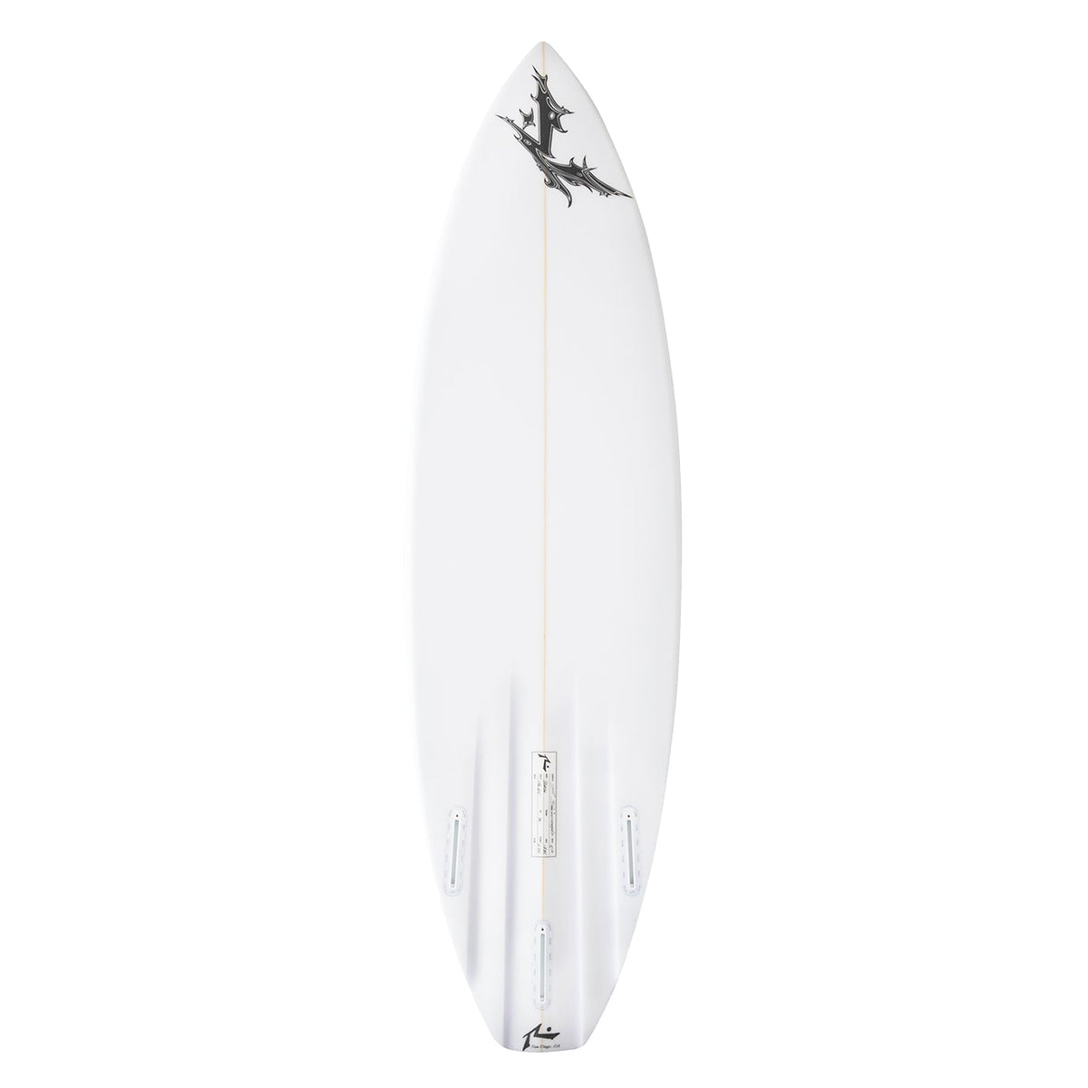 Blade w Channels Deck View - Bottom Surfboard