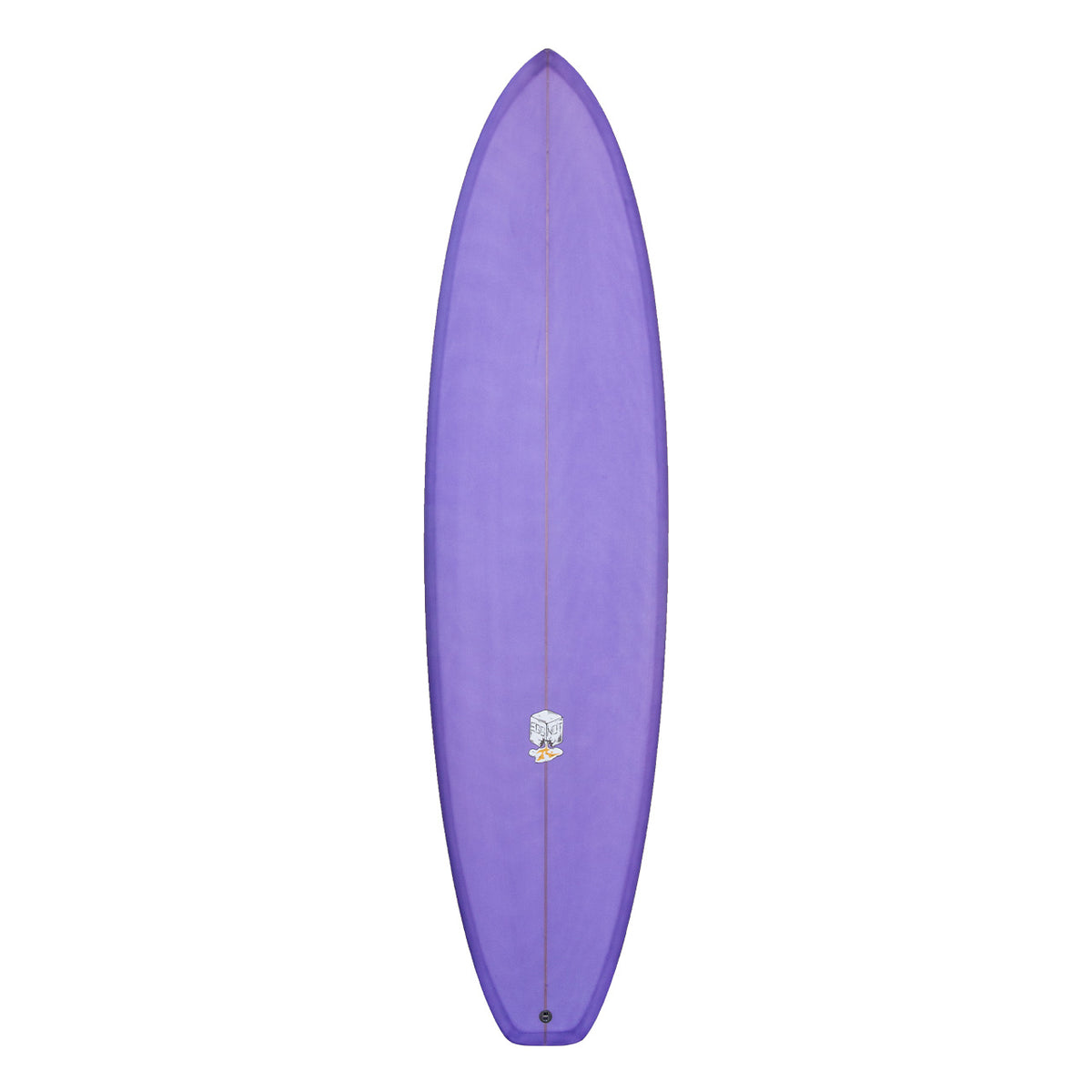 Egg Not - Made To Order - Mid Length - Purple - Deck View - Rusty Surfboards
