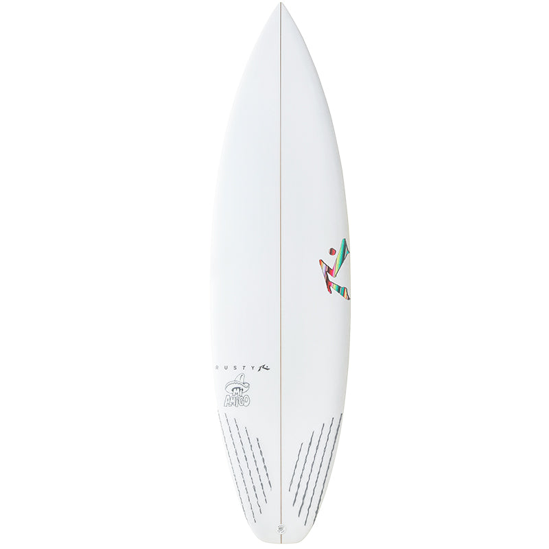 El Amigo - High Performance Shortboard - Rusty Surfboards - Top View