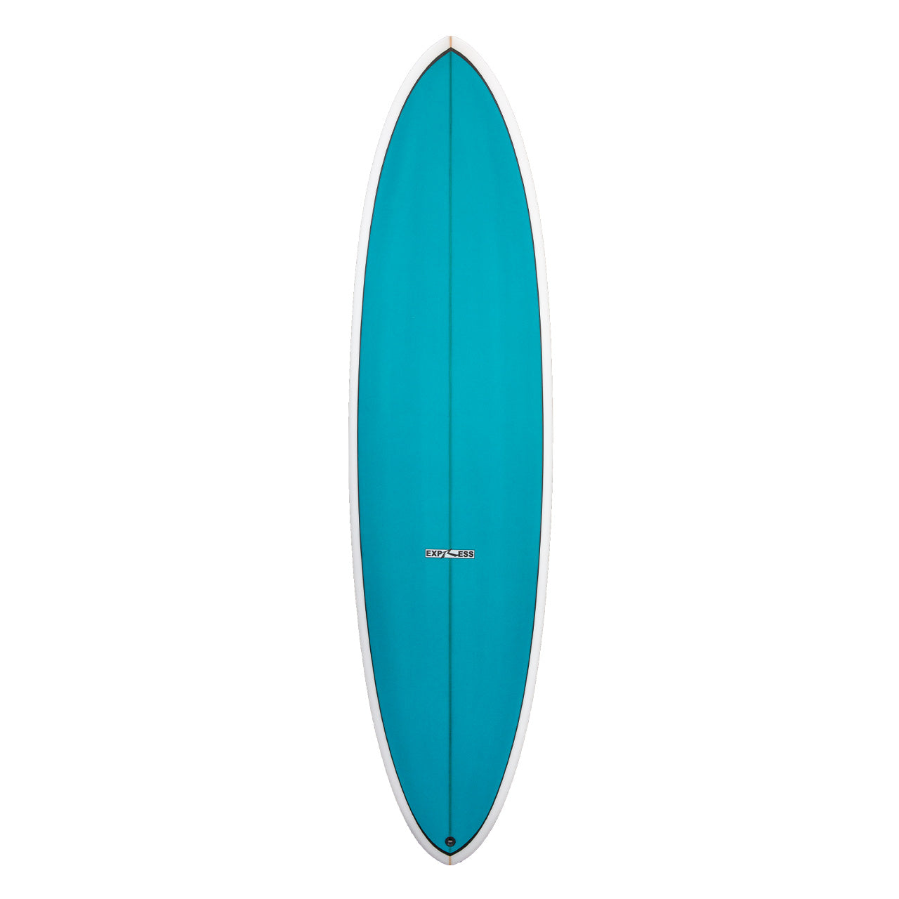 Express Midlength Surfboard - Teal - Deck -Rusty Surfboards 