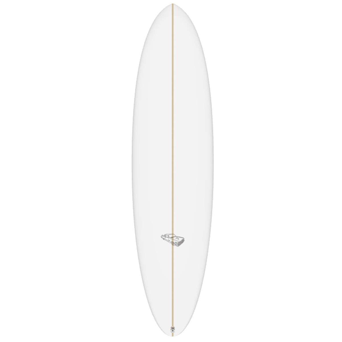 Lowrider - Mid Length - Rusty Surfboards - Top View - Clear