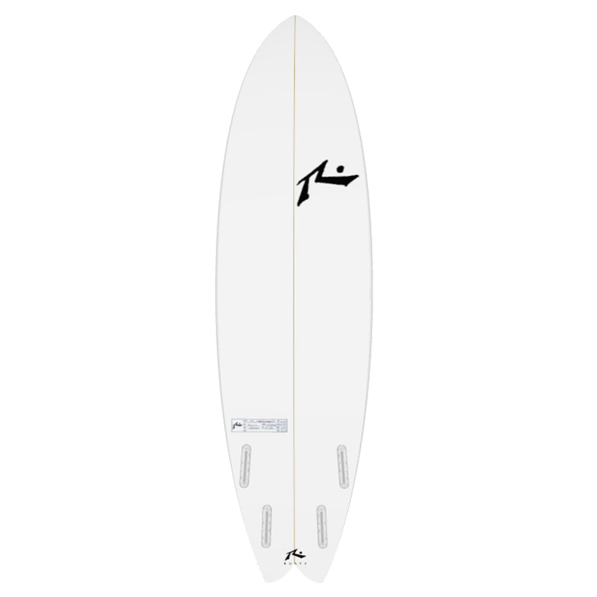Not So Moby Fish In Stock - Rusty Surfboards - Bottom View