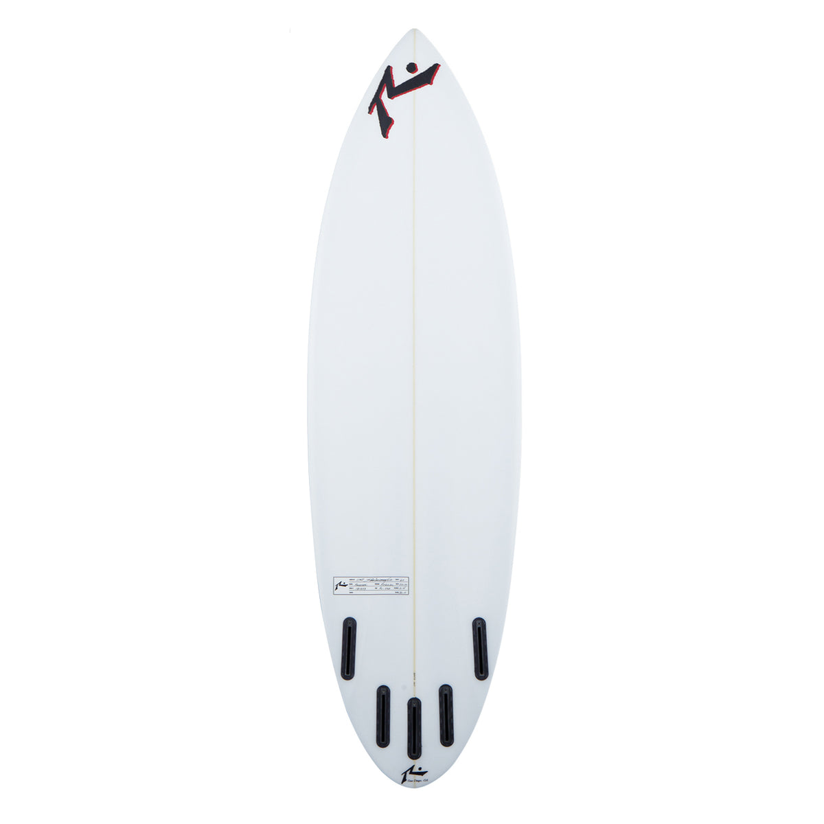 The Rooster - High Performance Shortboard - Rusty Surfboards - Bottom View