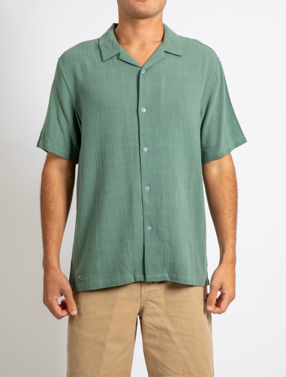 Rusty USA Rehash Short Sleeve Shirt - Green GREEN