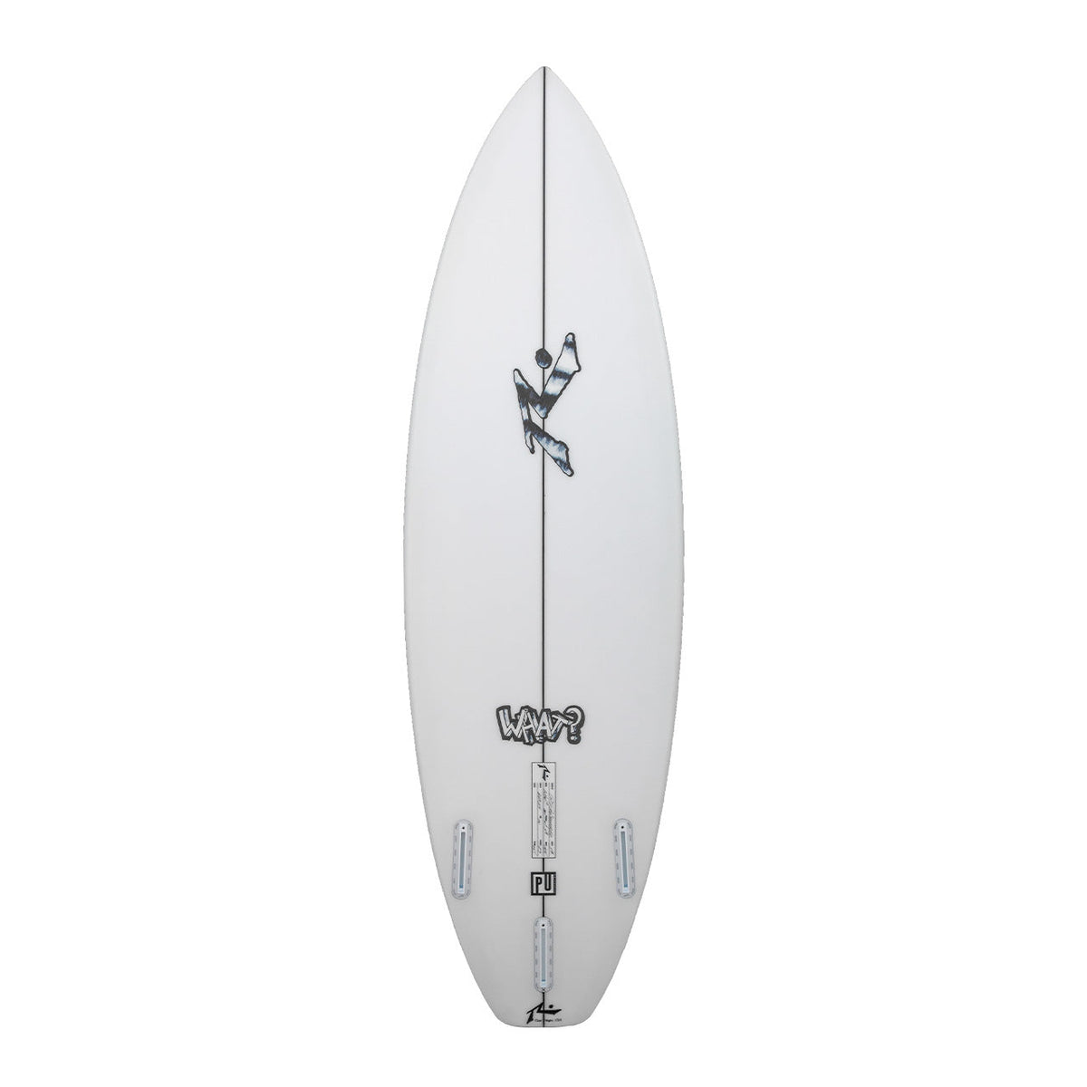 The What - High Performance Shortboard - Rusty Surfboards - Bottom View